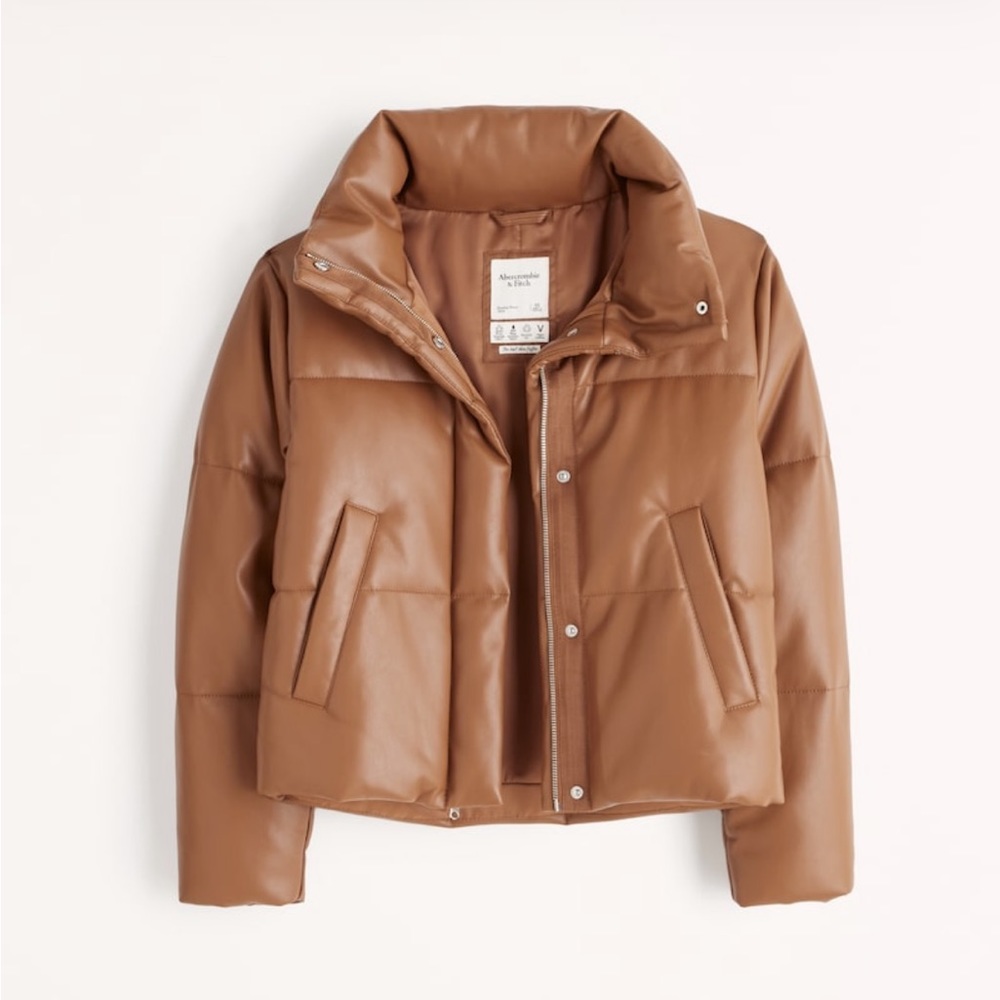 Vegan Tan Leather Jacket - great condition. Worn 5 times.
